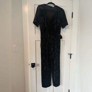 Crushed velvet jumpsuit
